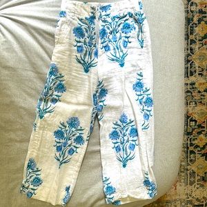 Roller Rabbit Corin Koni Pants Blockprint size XS